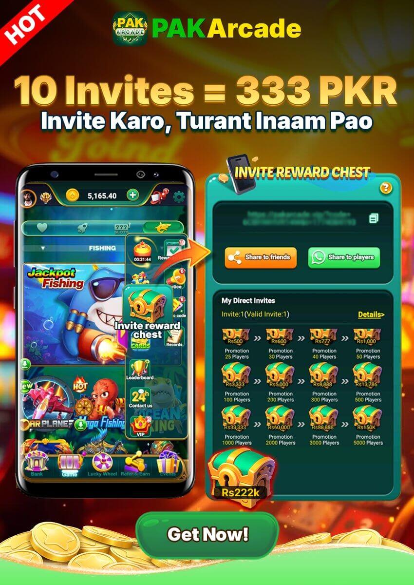 Invite & Earn 333 PKR