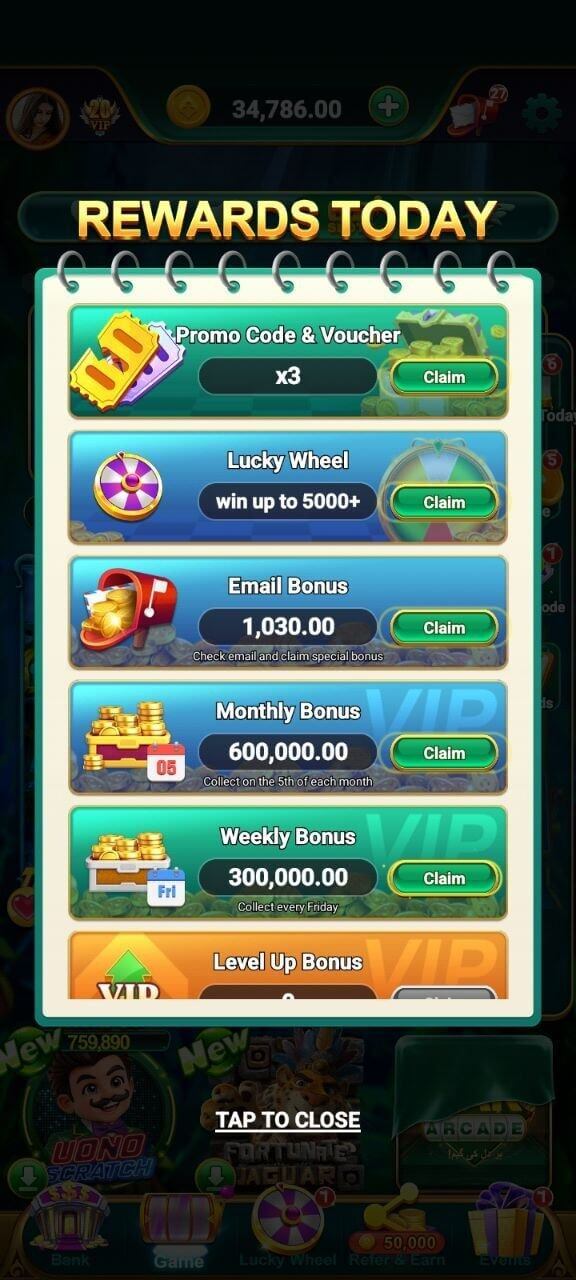 Daily Rewards